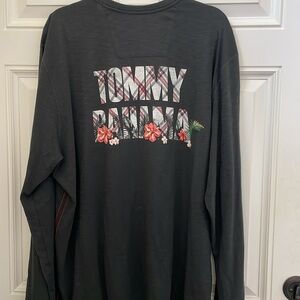 Tommy Bahama Black Long Sleeve Tee Classic Style